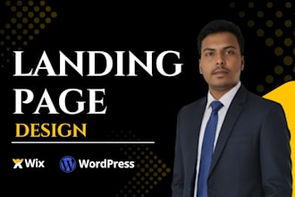 design and redesign wix landing page, sales page website