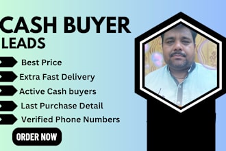 provide real estate leads for active cash buyers in the USA