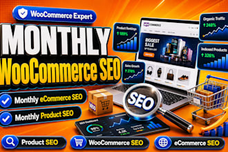 monthly woocommerce SEO optimization by winning result