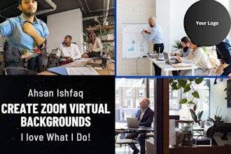 create a google meet and zoom virtual background with your logo