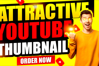 design attractive eye catchy youtube thumbnail