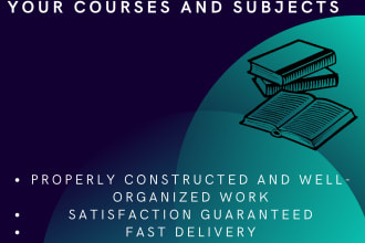 make study guides and notes for your courses