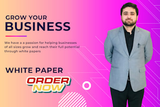 data driven white paper writing with market research
