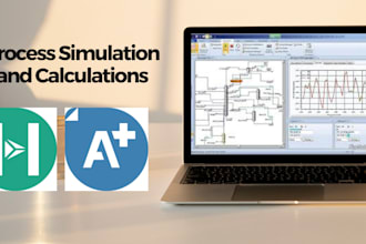 do chemical engineering projects, simulations, calculation on aspen hysys,plus