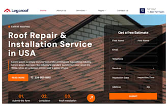 build roofing website construction website hvac plumbing website sales funnel
