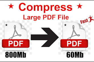do comprised PDF file kb to mb without losing quality