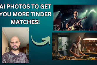 create realistic ai photos for tinder, hinge, or bumble dating profile