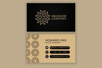 design professional business card and minimal business card