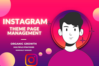 manage your instagram theme page professionaly