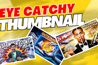 design attractive clickbait youtube thumbnail