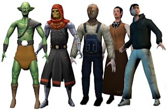 create 3d low poly models in retro ps1, ps2 style