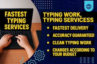 do page typing, copy typing, english typing, fast typing