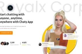 build a custom chatting  app with top noth design