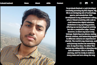 create responsive portfolio website