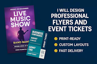 design professional flyers and event tickets