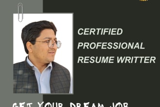 update resume for education and business and make professional cv design