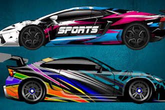 car wrap, vehicle wrap,racing car wraps,van wrap design