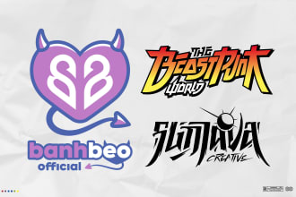 create anime logo clothing design for streetwear tshirt