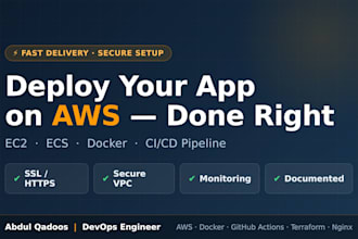 deploy your web app on AWS ec2 or ecs with ci cd pipeline