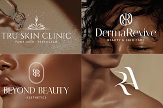 design luxury and aesthetic beauty and skin care logo