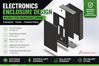 design electronics enclosure ready for manufacturing