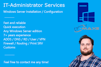 install and configure windows server any version