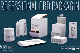 create customize cbd packaging and mockups