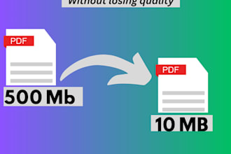 reduce and compress the size of PDF file