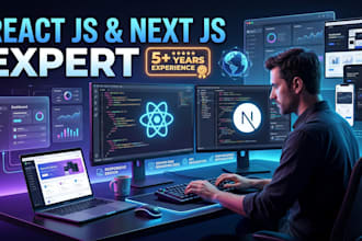 develop react js and next js custom web apps