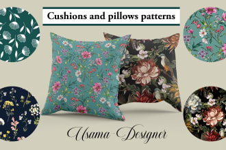 design pattern for pillow, cushion and bedsheet