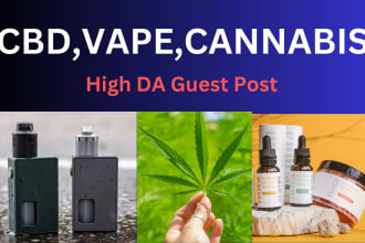 do guest post on cbd, cannabis, marijuana and vaping blog