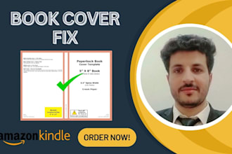 fix, modify, resize, edit, design book cover, ebook cover, amazon KDP cover