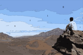 turn any image into a paint by numbers digital canvas