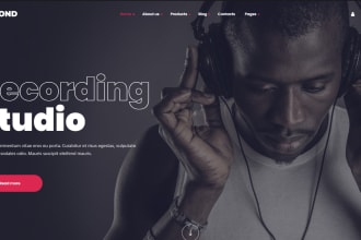 design music website for musicians,artists,dj, record label