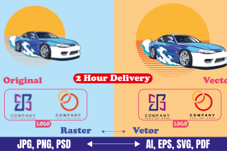 do vector tracing  logo vector convert any image to vector
