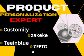 customize and configure your product using customily, zakeke zepto and teeinblue
