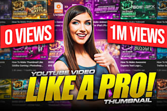 design the best custom youtube video thumbnail in 1hrs