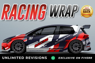 do creative racing car wraps, car wrap, race car wrap, itasha wrap