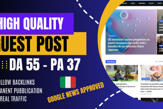 do guest posting service on my premium italian magazine website