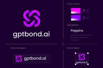 do modern tech website crypto security technology software logo design