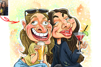draw a funny caricature