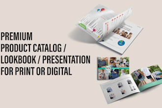 design a professional catalog with print ready layouts