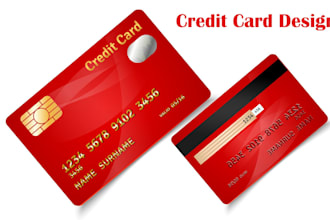 design credit card, debit card, membership card or business cards