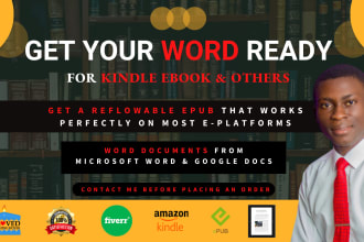 do reflowable epub conversion from word and google docs to kindle epub