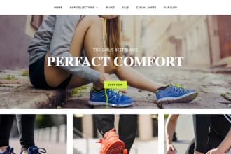 design stunning and luxury wix shoe shopify store shoe dropshipping website