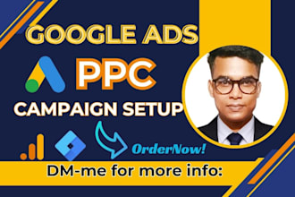 set up google ads adwords PPC campaign manage and optimize