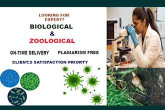 write biological, zoological SEO blogs and research articles