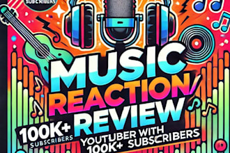 review your music as a youtuber with 100k honest reaction