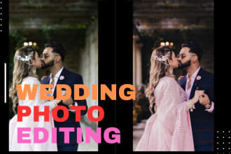 edit and do colour grade your wedding photography