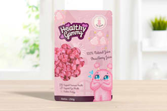 do product package, pouch design, gummy pouch, food pouch